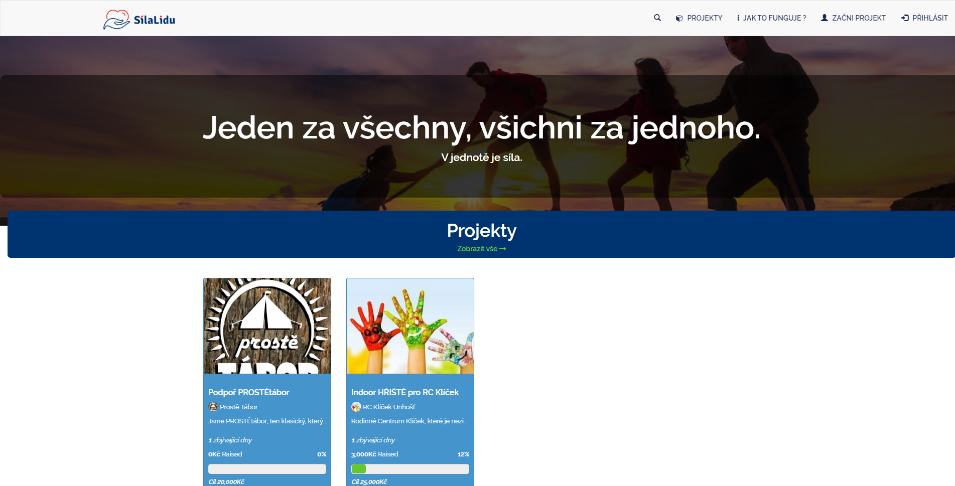 Silalidu - Podpora lidem