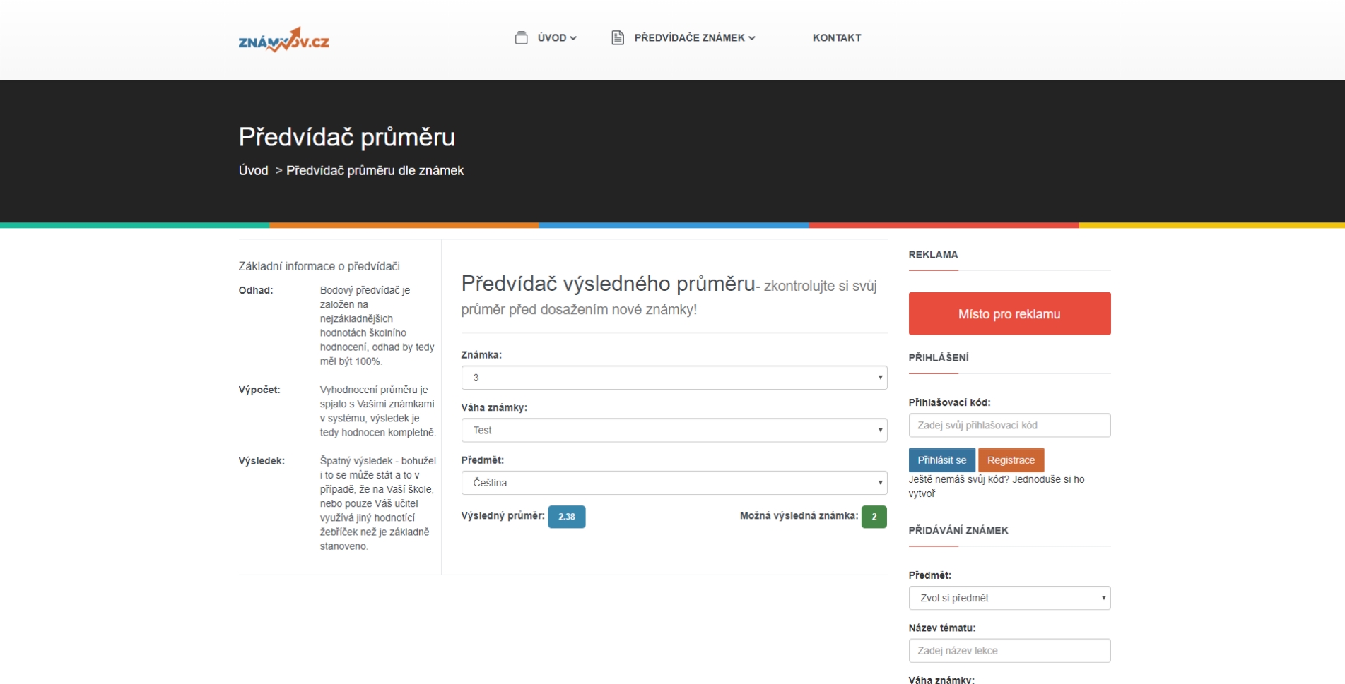 Známkov.cz - Online žákovská